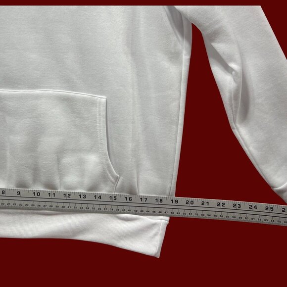 Rue 21 - Men's Long Sleeve Hooded Sweatshirt - White - Small - Picture 5 of 15